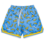 Nukes 'N Naners Bananas Mesh Lifestyle Baseball Shorts