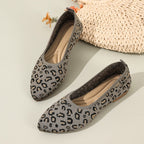 Leopard Slip-On Pointed Flats