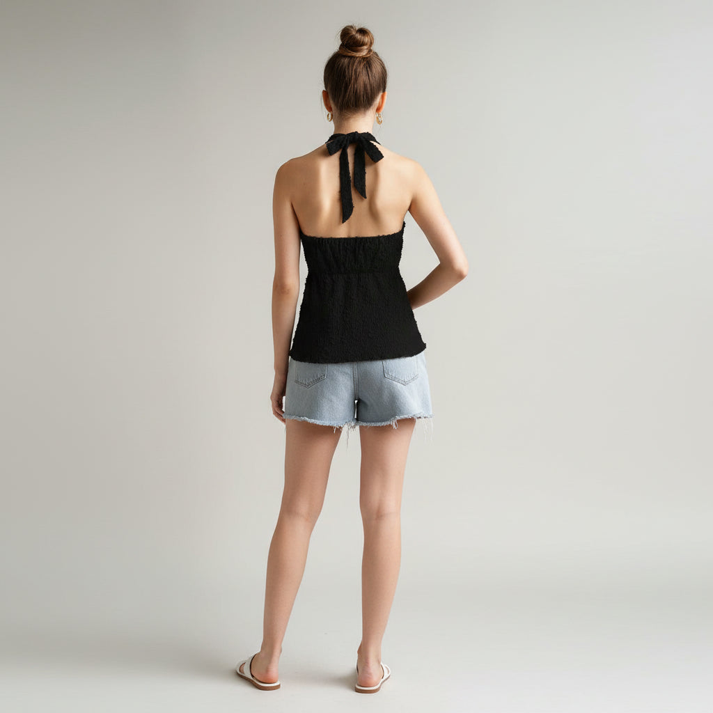 Lace Back Tie Tank