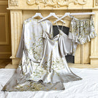 Cherry Silk Sleepwear Set