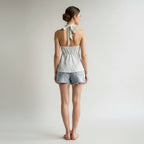 Lace Back Tie Tank