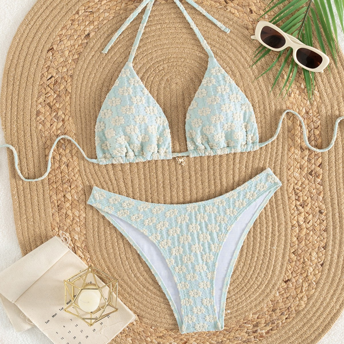 Swimsuit Women Sexy Split Bikini Vacation Hollow Out Cutout out Beach Swimsuit
