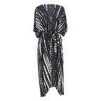 Women¡¯s Rayon Tie-Dye Beach Cover-Up ¨C Vacation Bikini Kimono, Sun Protection Swimsuit Outerwear
