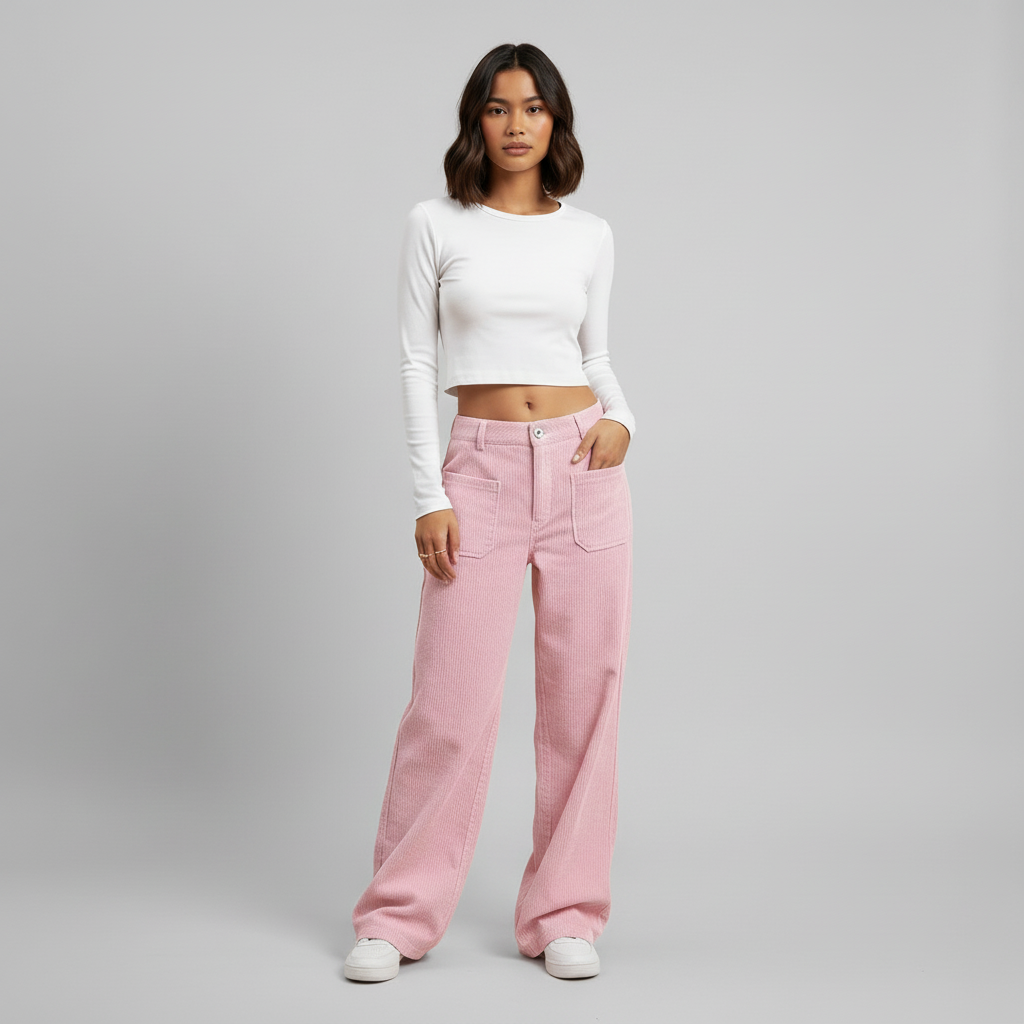 Casual Wide Leg Trousers