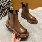 Chunky Heel Chelsea Ankle Boot