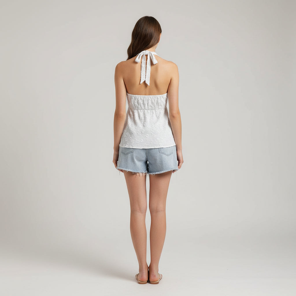 Lace Back Tie Tank