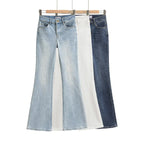 Women's Light Blue High Waist Slim Fit Bootcut Jeans