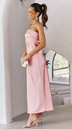 Women's Square Neck Corset Maxi Dress - Floral Printed High Waist A-Line Long Dress