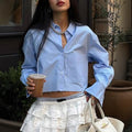 Casual Simple Solid Color Blouse Women Clothing Summer
