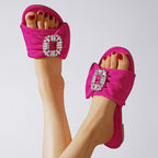 Rhinestone Sandals with Fairy Season All Match Flat Slippers