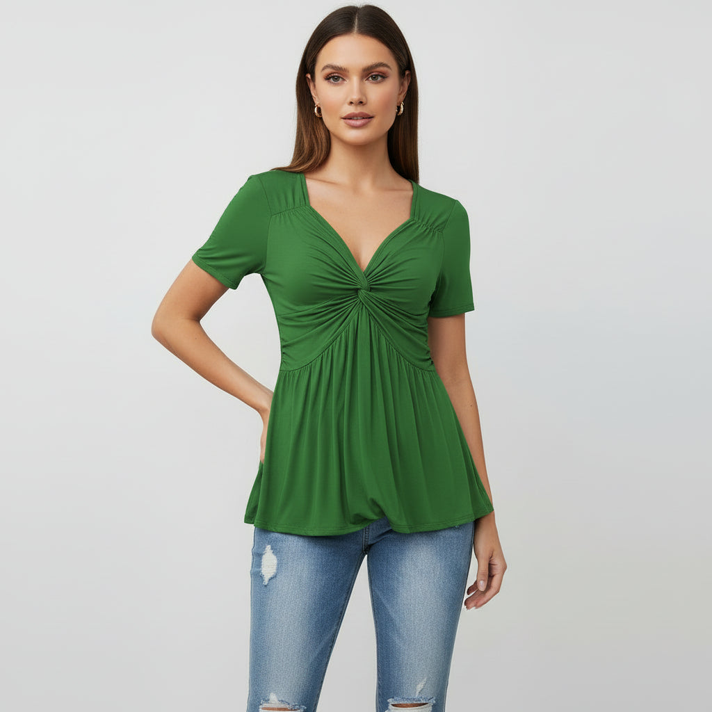 V-Neck TwistEase Tee