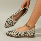 Leopard Slip-On Pointed Flats