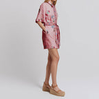 Women Clothing Casual Printing Shirt Cardigan Dress Women