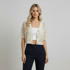 Chic Hollow Knit Jacket