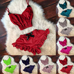 Sexy Lingerie Sexy Split Lace Pajamas Sexy