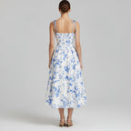Tie-Shoulder Floral Mini Dress