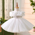 One Year Old Celebration Dress Light Luxury Minority High-end Flower Girl Wedding