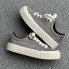 Women’s Canvas Platform Skate Shoes — Casual & Sporty Lifted Sneakers