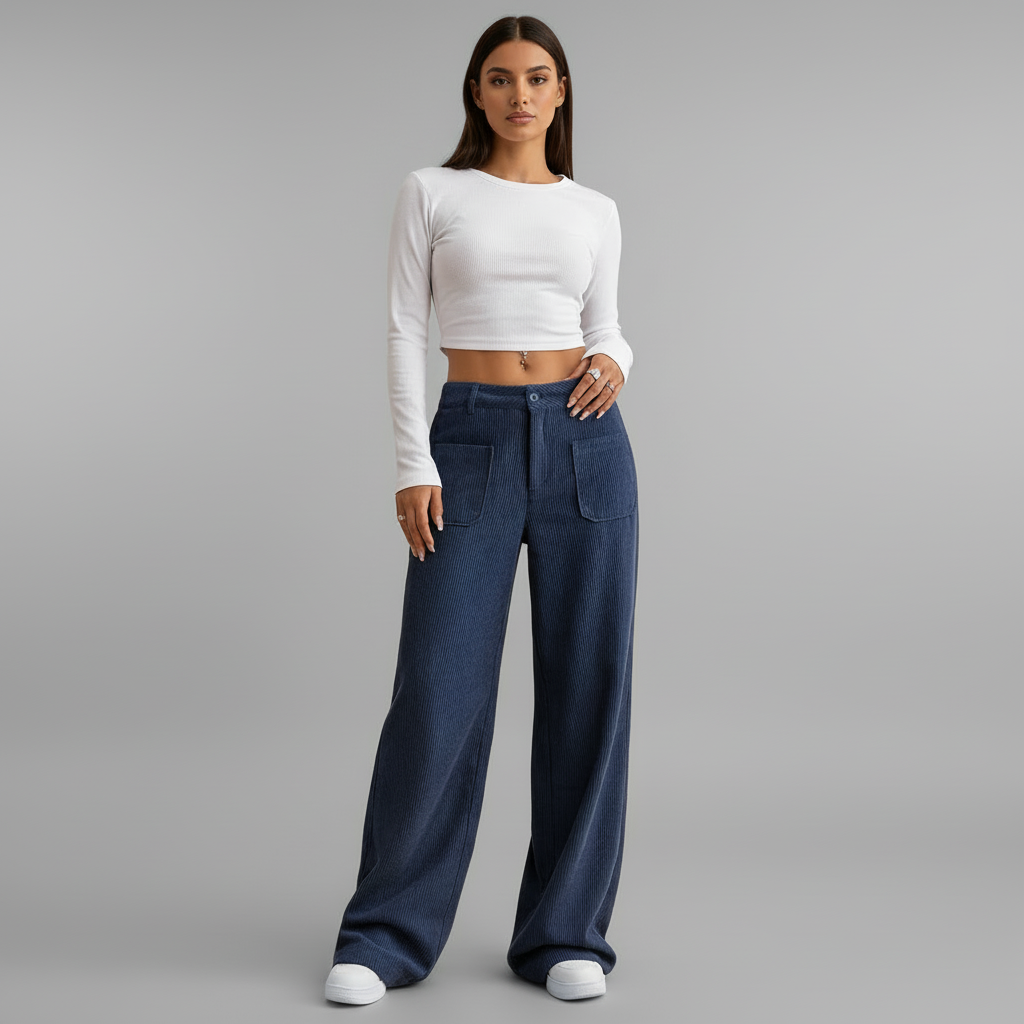 Casual Wide Leg Trousers