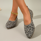 Leopard Slip-On Pointed Flats