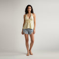 Lace Back Tie Tank