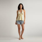 Lace Back Tie Tank