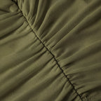 Ruched Mesh Crop Top