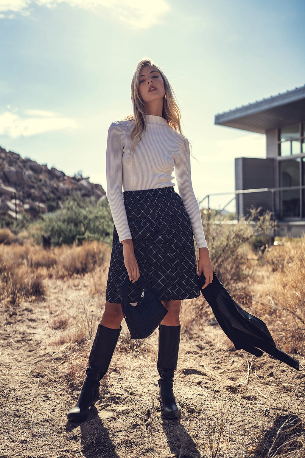 QUILTED SKIRT