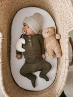 Newborn Boy Outfit Set - Olive Green | Baby Boy Coming Home Outfit