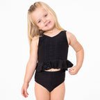 V Neck Peplum Tankini Top (Girls)