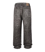 NOIR RHINESTONE DENIM