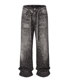 NOIR RHINESTONE DENIM