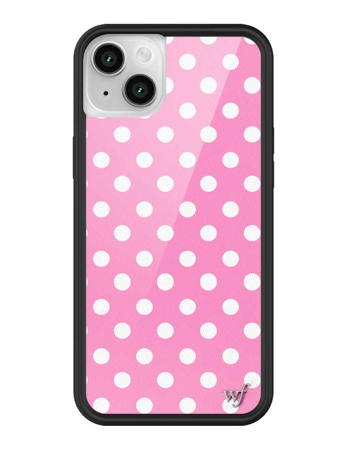 Polka Dot | Pink and White iPhone Case