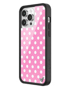 Polka Dot | Pink and White iPhone Case