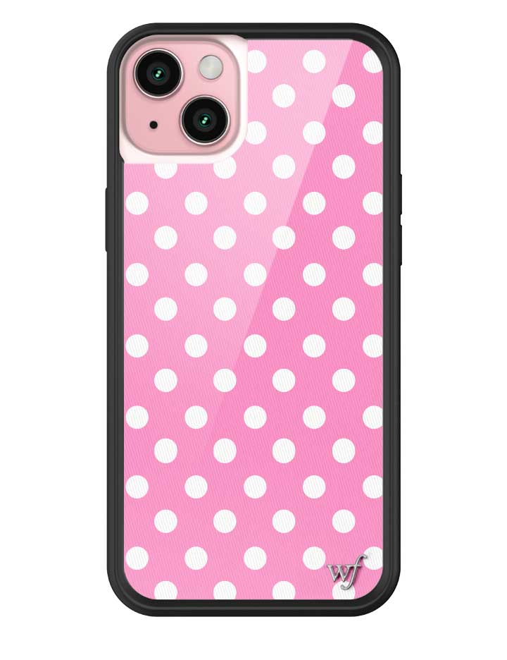 Polka Dot | Pink and White iPhone Case