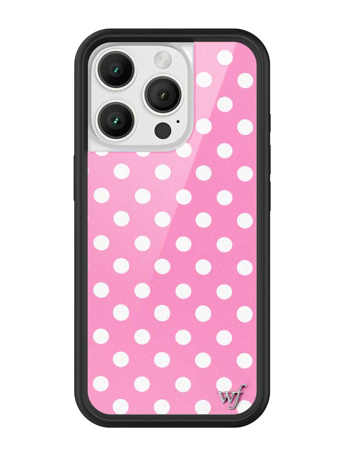 Polka Dot | Pink and White iPhone Case