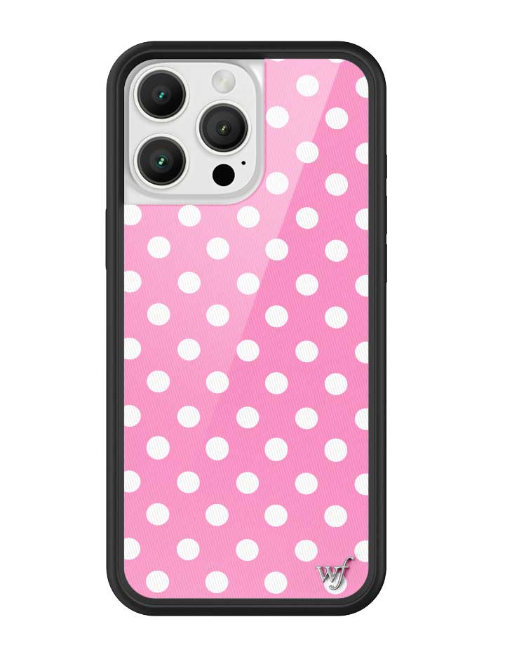 Polka Dot | Pink and White iPhone Case
