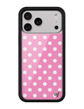 Polka Dot | Pink and White iPhone Case
