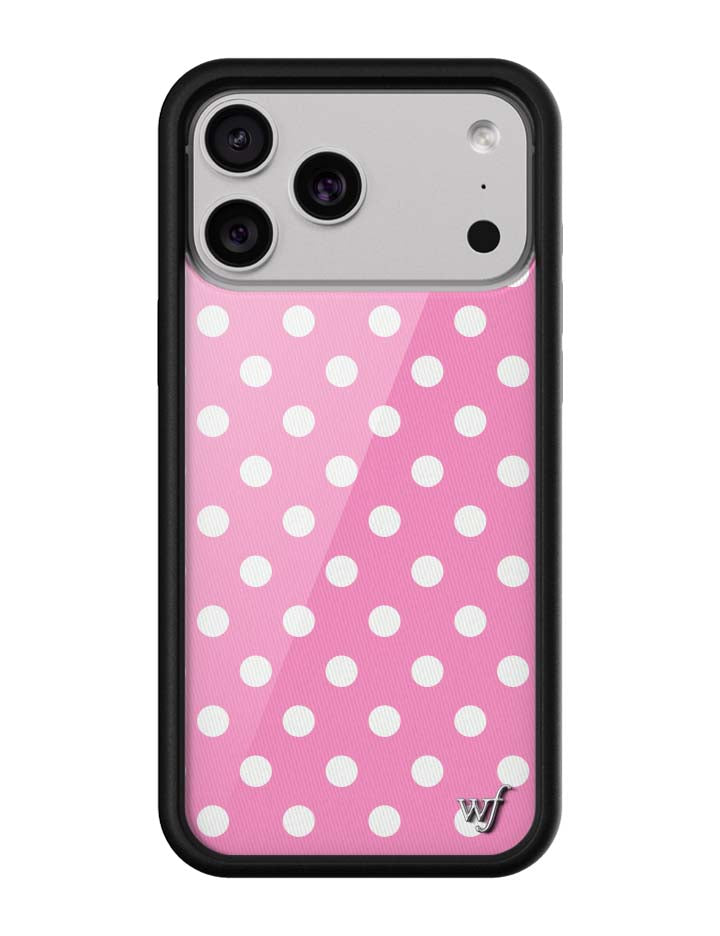 Polka Dot | Pink and White iPhone Case
