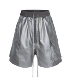 METALLIC SHINE CARGO SHORTS