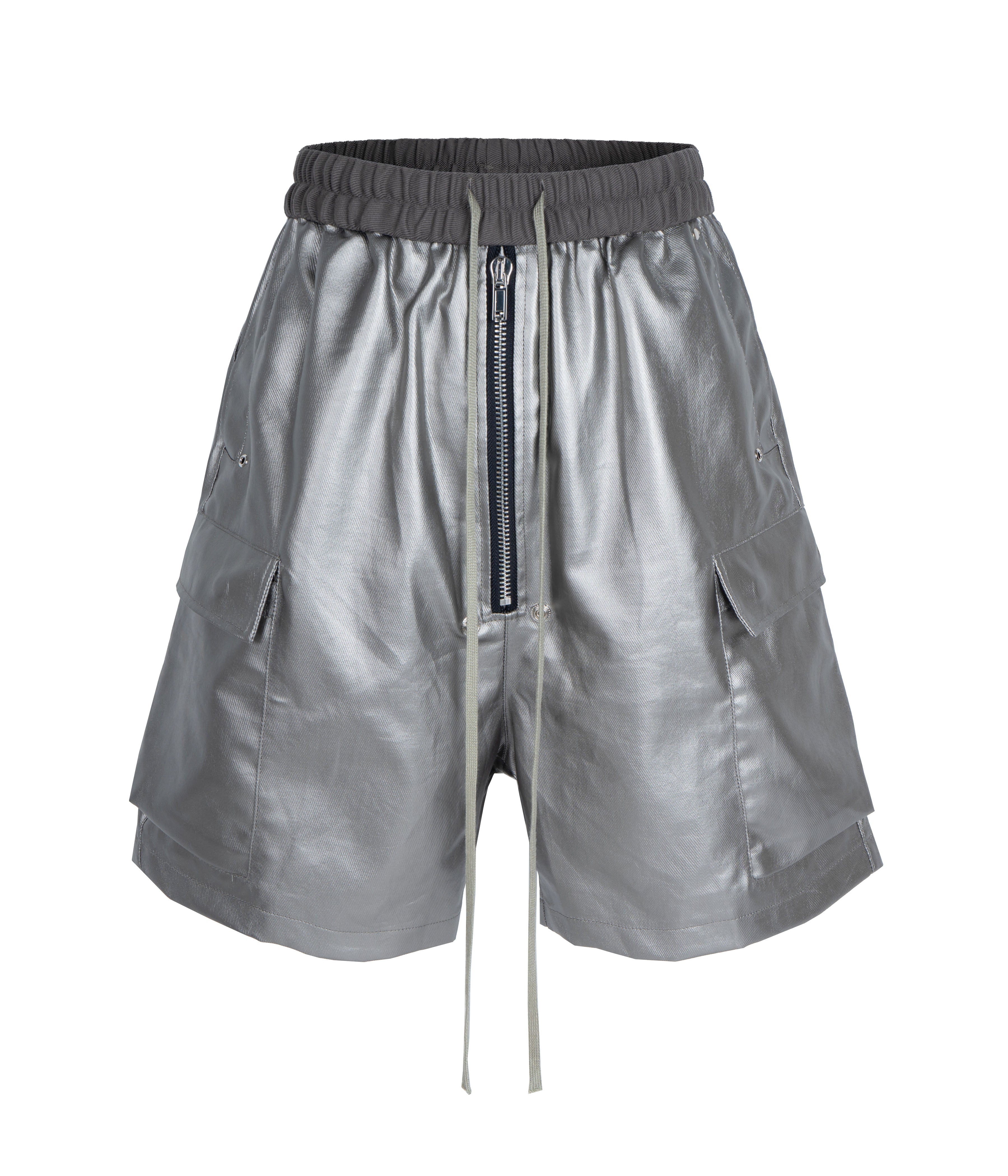 METALLIC SHINE CARGO SHORTS