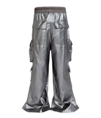 METTALIC FLOW CARGO PANTS