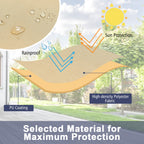 Patio Furniture Cover with Padded Handle and Click-Close Straps