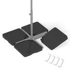 Patio Offset Umbrella Base with Easy-Fill Spouts