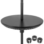 Patio Umbrella Table Tray Adjustable with Umbrella Poles-Black