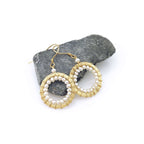 Pearl Mini Halo Earrings