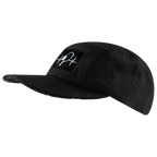 Pickleball Hat - 5 Panel - Black - Laser Mesh