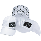 Pickleball Hat - Dad Hat - White - Laser Mesh