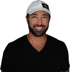 Pickleball Hat - Dad Hat - White - Laser Mesh