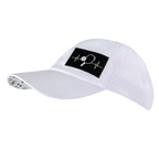 Pickleball Hat - Dad Hat - White - Laser Mesh